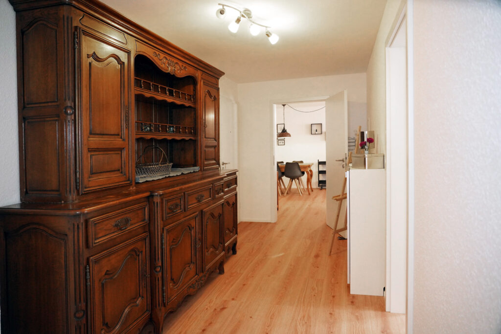 Geräumiger Flur in der Ferienwohnung